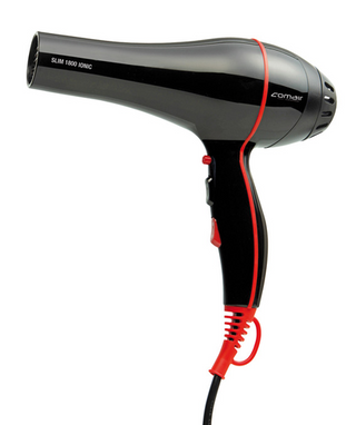Comair Hairdryer Slim 1800 black/red