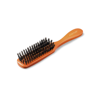 Wooden brush with 5 rows of boar bristles