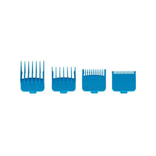Gamma+ Aufsteckkämme Blau 4er-Set Doppelmagnet Clipper