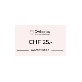 Owleen Geschenkgutschein CHF 25 (digital)