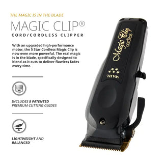 Cordless Magic Clip Haarschneidemaschine Black