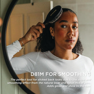 Brosse Denman D81 Style & Shine Smoother, poils mixtes Moyenne