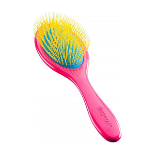 Denman Tangle Tamer Gentle D93M Detangling Brush Pink/Blue/Yellow