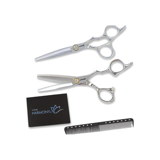 Set de ciseaux e-kwip Harmony Argent
