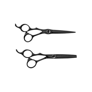e-kwip Kuro Scheren-Set Linkshand Schneideschere 5,5" + Modellierschere