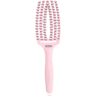 Olivia Garden Fingerbrush Care Iconic Double Bristles Pastel Pink