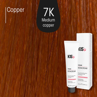 KeraCream Color 7K Mittelblond Kupfer, 100 ml