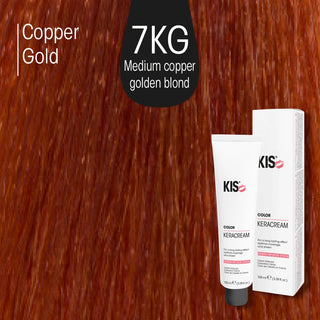 KeraCream Color 7KG Mittelblond Kupfer Gold, 100 ml