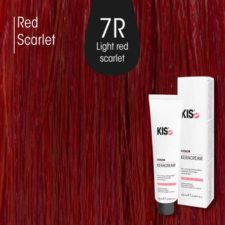 KeraCream Color 7R Mittelblond Rot, 100 ml