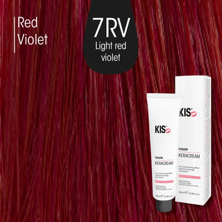 KeraCream Color 7RV Mittelblond Rot Violett, 100 ml