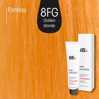 KeraCream Color 8FG Hellblond Fashion Gold, 100 ml