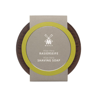 MÜHLE Rasierseife Aloe Vera 65 g mit Holzschale