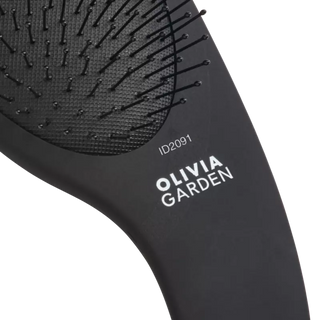 Olivia Garden Expert Care Curve Nylon Bristles Matt Black