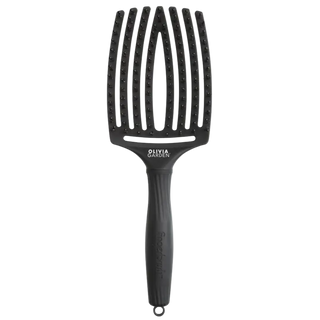 Olivia Garden Fingerbrush Care Iconic Boar & Nylon Full Black Large