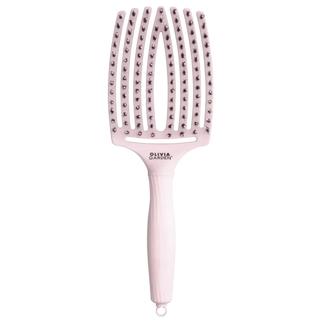 Olivia Garden Fingerbrush Care Iconic Boar & Nylon Pastel Pink Large