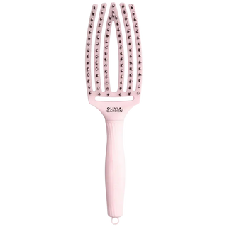 Olivia Garden Fingerbrush Care Iconic Boar & Nylon Pastel Pink Medium