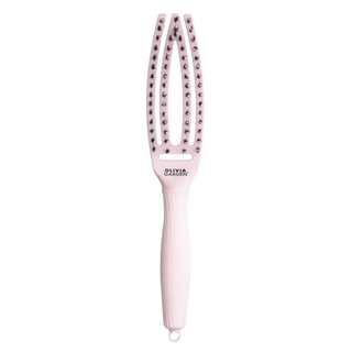 Olivia Garden Fingerbrush Care Iconic Boar & Nylon Pastel Pink Small