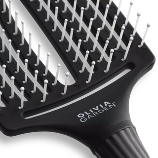 Olivia Garden Fingerbrush Care Iconic Nylon Bristles Black Large