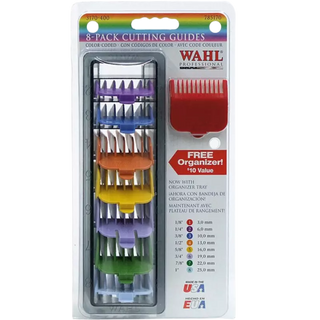 Wahl Aufsteckkamm-Set (3/6/10/13/16/19/22/25 mm) – 8-teilig, Bunt